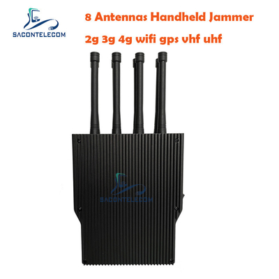 8 Antennen Portable Signal Jammer 38w 50m Radius Omni Antennen 38w
